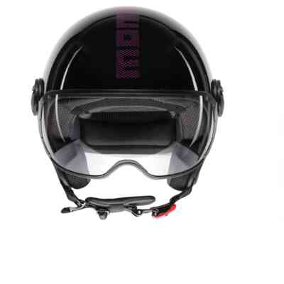 CASCO MOTO JET FGTR CLASSIC MOMODESIGN E2206 S STRIPES NERO/FUCSIA CASCO MOTO JET FGTR CLASSIC MOMODESIGN E2206 S STRIPES NERO/FUCSIA