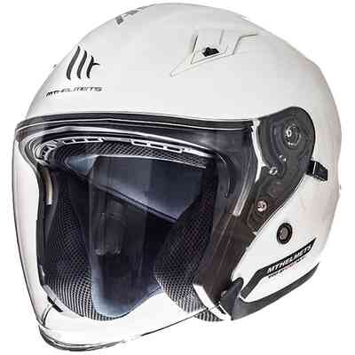 CASCO MOTO JET THUNDER 3 SV JET SOLID A0 GLOSS PEARL WHITE CASCO MOTO JET THUNDER 3 SV JET SOLID A0 GLOSS PEARL WHITE