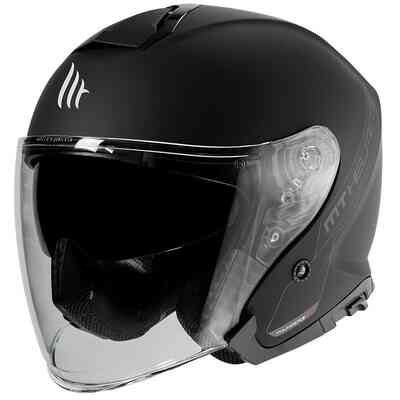 CASCO MOTO JET THUNDER 3 SV JET SOLID A1 GLOSS BLACK CASCO MOTO JET THUNDER 3 SV JET SOLID A1 GLOSS BLACK