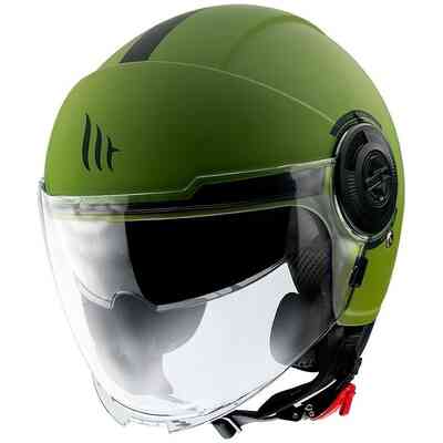 CASCO MOTO JET VIALE SV SOLID A6 MATT GREEN CASCO MOTO JET VIALE SV SOLID A6 MATT GREEN