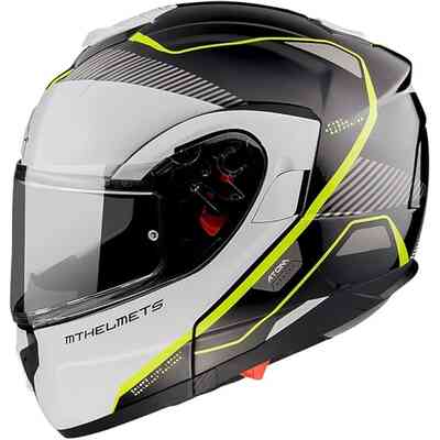 CASCO MOTO MODULARE ATOM SV OPENED B3 GLOSS PEARL FLUOR YELL CASCO MOTO MODULARE ATOM SV OPENED B3 GLOSS PEARL FLUOR YELL