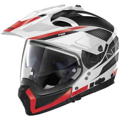CASCO MOTO MODULARE N70-2 X EARTHQUAKE N-C049 BIANCO ROSSO CASCO MOTO MODULARE N70-2 X EARTHQUAKE N-C049 BIANCO ROSSO